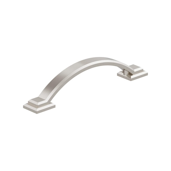 Amerock Sheffield 3-3/4 inch (96mm) Center-to-Center Satin Nickel Cabinet Pull, 10 Pack