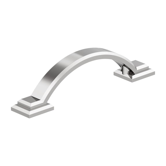 Amerock Sheffield 3 inch (76mm) Center-to-Center Polished Chrome Cabinet Pull, 10 Pack