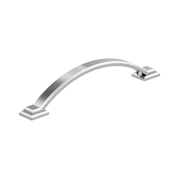 Amerock Sheffield 5-1/16 inch (128mm) Center-to-Center Polished Chrome Cabinet Pull, 10 Pack