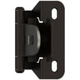 thumbnail image 1 of 1/4 in (6 mm) Overlay Single Demountable, Partial Wrap Oil-Rubbed Bronze Hinge - 2 Pack, 1 of 7