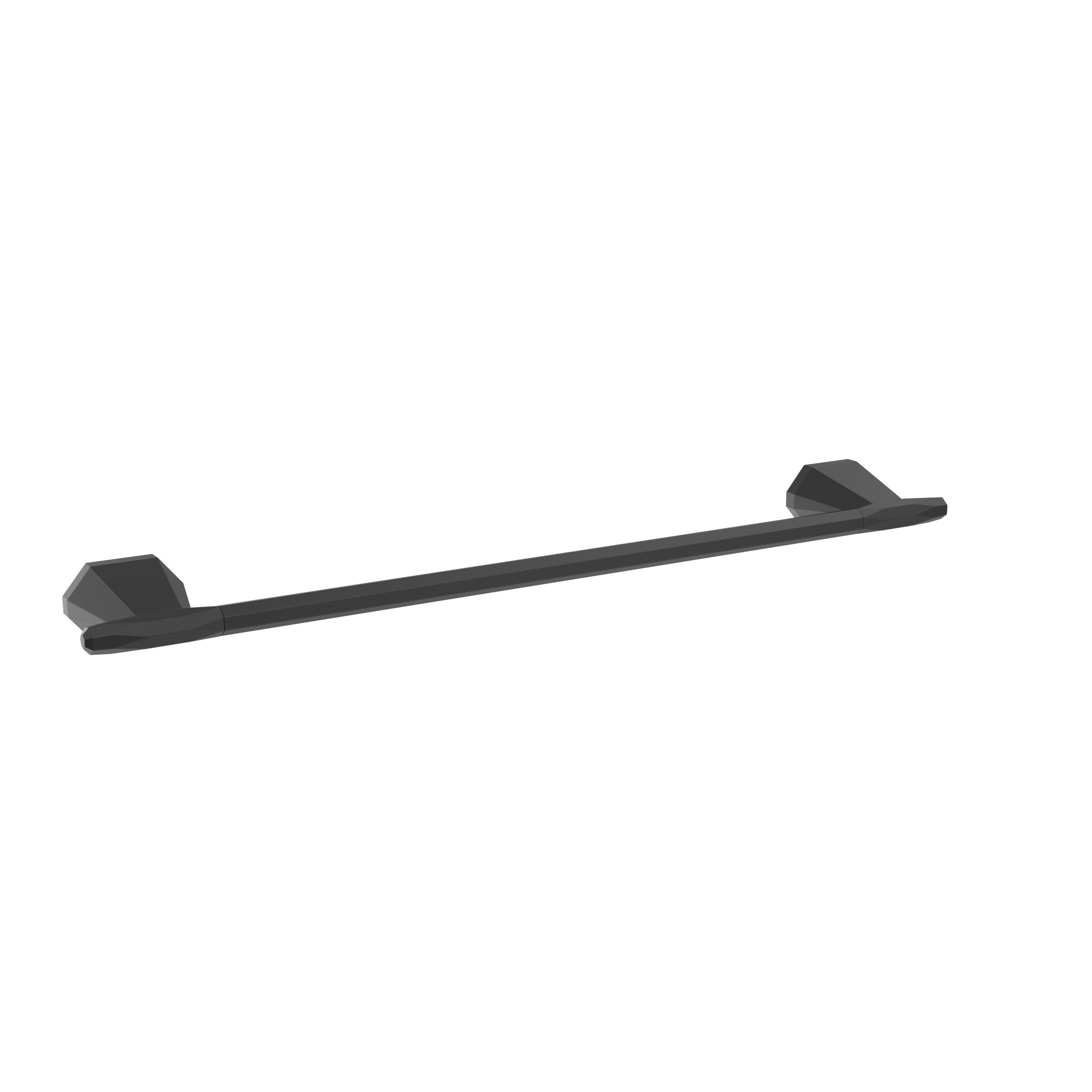Matte Black 18-inch Wall Mounted Towel Bar