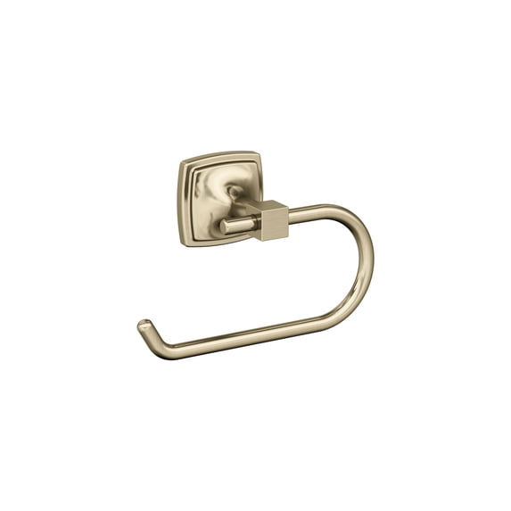 Amerock Stature Golden Champagne Single Post Toilet Paper Holder