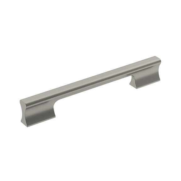 Amerock Status 6-5/16 inch Center-to-Center Satin Nickel Cabinet Pull, 10 Pack