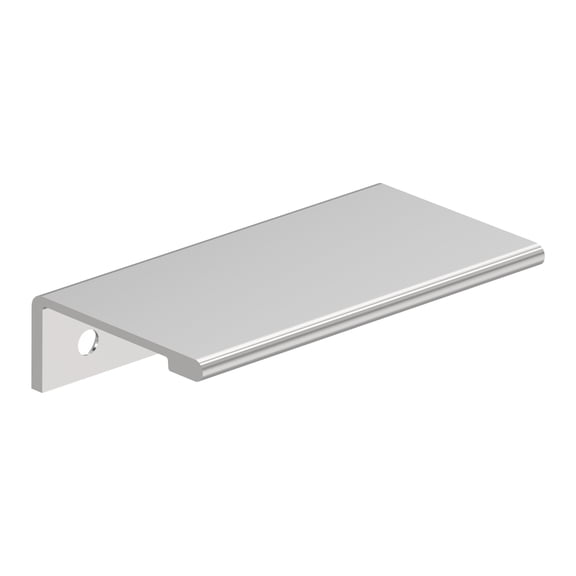 Amerock Streamline II 3 inch (76mm) Length Polished Chrome Cabinet Finger Edge Pull, 25 Pack