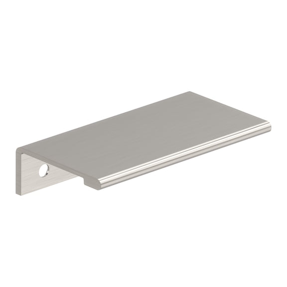 Amerock Streamline II 3 inch (76mm) Length Satin Nickel Cabinet Finger Edge Pull, 25 Pack