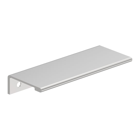 Amerock Streamline II 4 inch (102mm) Length Polished Chrome Cabinet Finger Edge Pull, 25 Pack