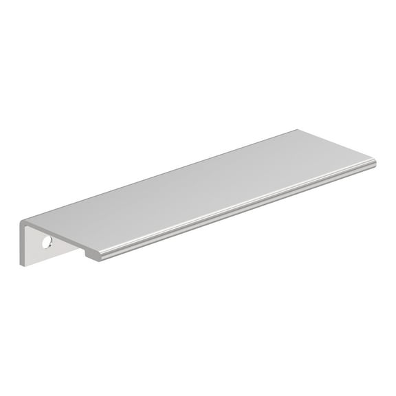 Amerock Streamline II 5 inch (127mm) Length Polished Chrome Cabinet Finger Edge Pull, 25 Pack