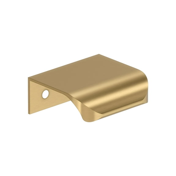 Amerock Streamline Tab 1-3/4 inch (44mm) Length Champagne Bronze Cabinet Finger Edge Pull, 10 Pack