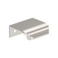 thumbnail image 1 of Amerock Streamline Tab 1-3/4 inch (44mm) Length Satin Nickel Cabinet Finger Edge Pull, 10 Pack, 1 of 4