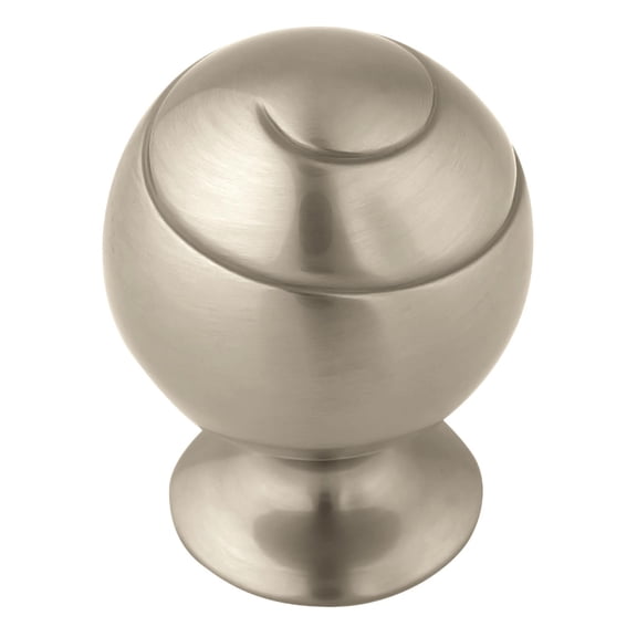 Amerock Swirl'Z 1-9/16 in (40 mm) Diameter Satin Nickel Cabinet Knob