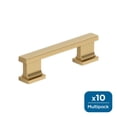 thumbnail image 1 of Amerock Triomphe 3 inch (76mm) Center-to-Center Champagne Bronze Cabinet Pull - 10 Pack, 1 of 5