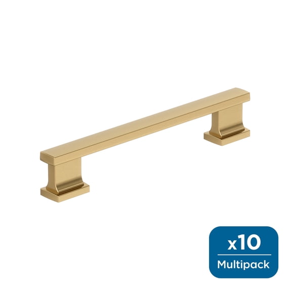 Amerock Triomphe 5-1/16 inch (128mm) Center-to-Center Champagne Bronze Cabinet Pull - 10 Pack