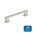 thumbnail image 1 of Amerock Triomphe 5-1/16 inch (128mm) Center-to-Center Satin Nickel Cabinet Pull - 10 Pack, 1 of 5