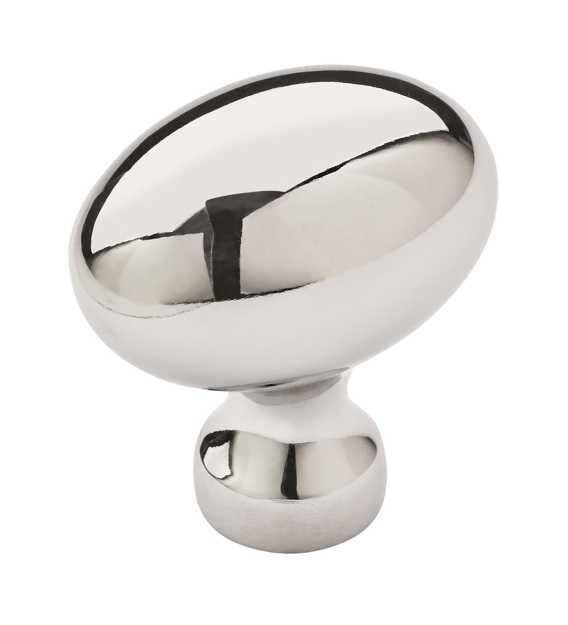 Amerock Vaile 1-3/8 inch (35mm) Length Polished Chrome Cabinet Knob, 25 Pack