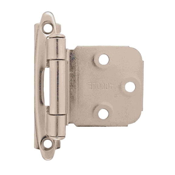 Amerock Variable Overlay Self-Closing, Face Mount Polished Chrome Hinge - 1 Pair