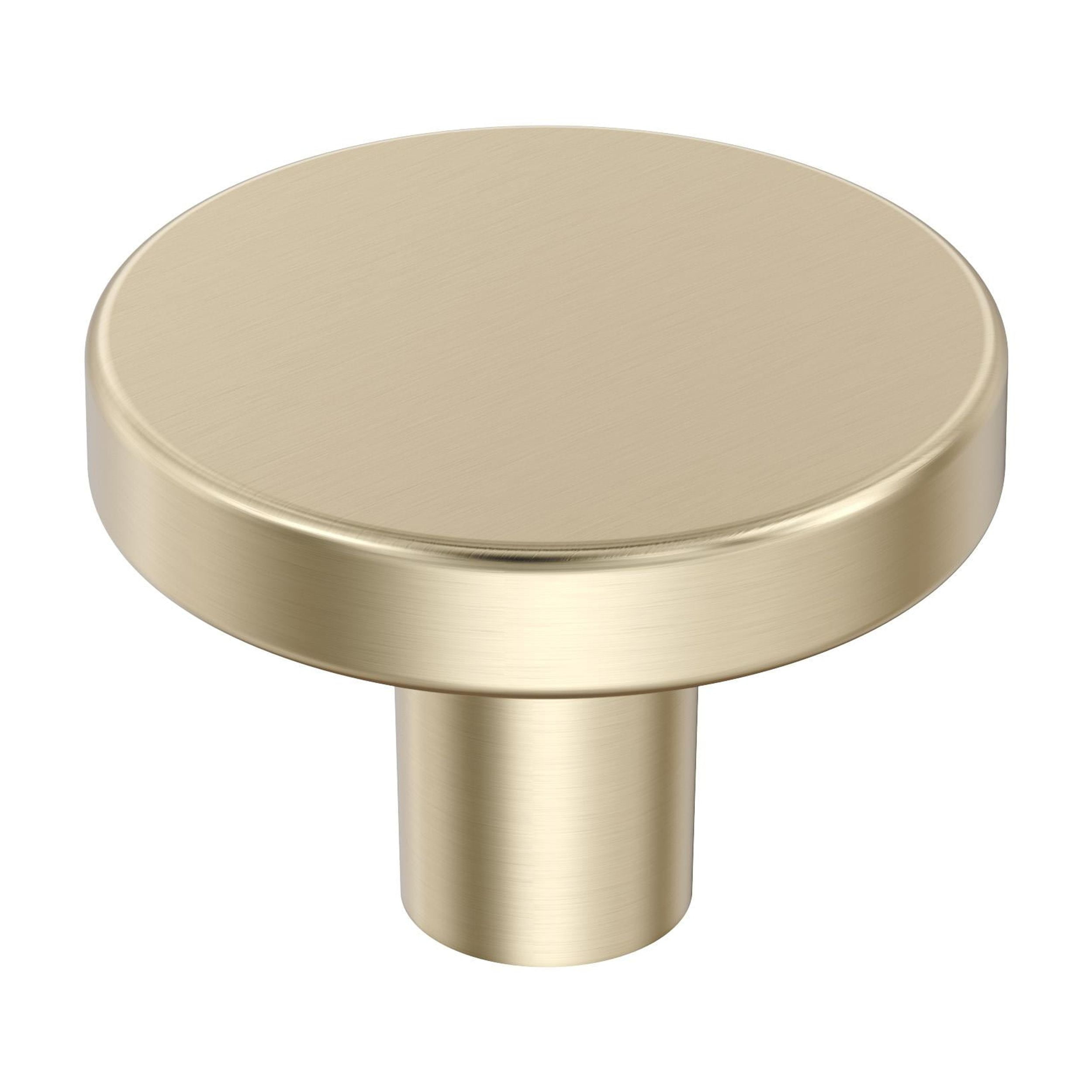 Amerock Versa 1-3/8 inch (35mm) Diameter Golden Champagne Cabinet Knob, 10 Pack