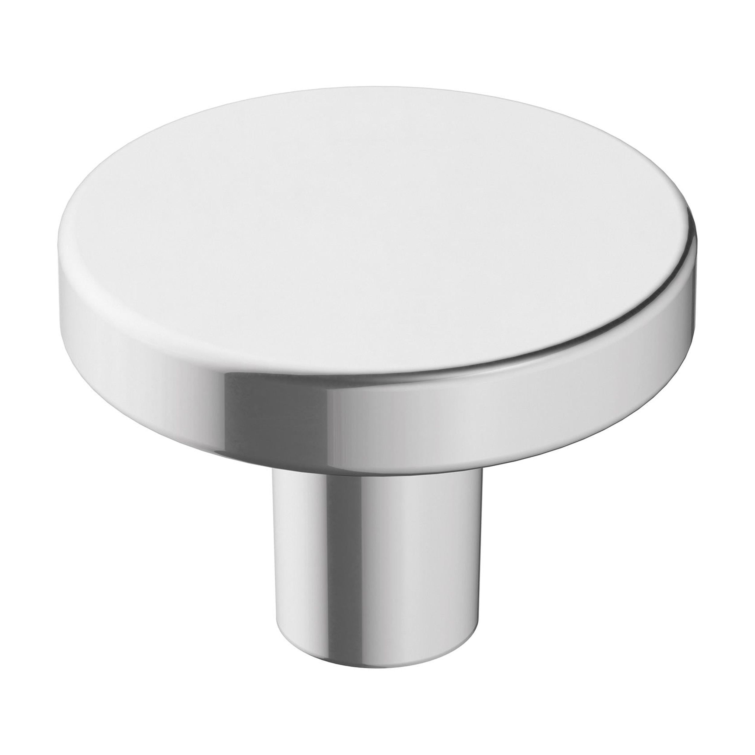 Amerock Versa 1-3/8 inch (35mm) Diameter Polished Chrome Cabinet Knob, 5 Pack