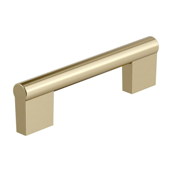 Amerock Versa 3-3/4 inch (96mm) Center-to-Center Golden Champagne Cabinet Pull - 10 Pack