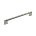 thumbnail image 1 of Amerock Versa 8-13/16 inch (224mm) Center-to-Center Satin Nickel Cabinet Pull, 1 of 8