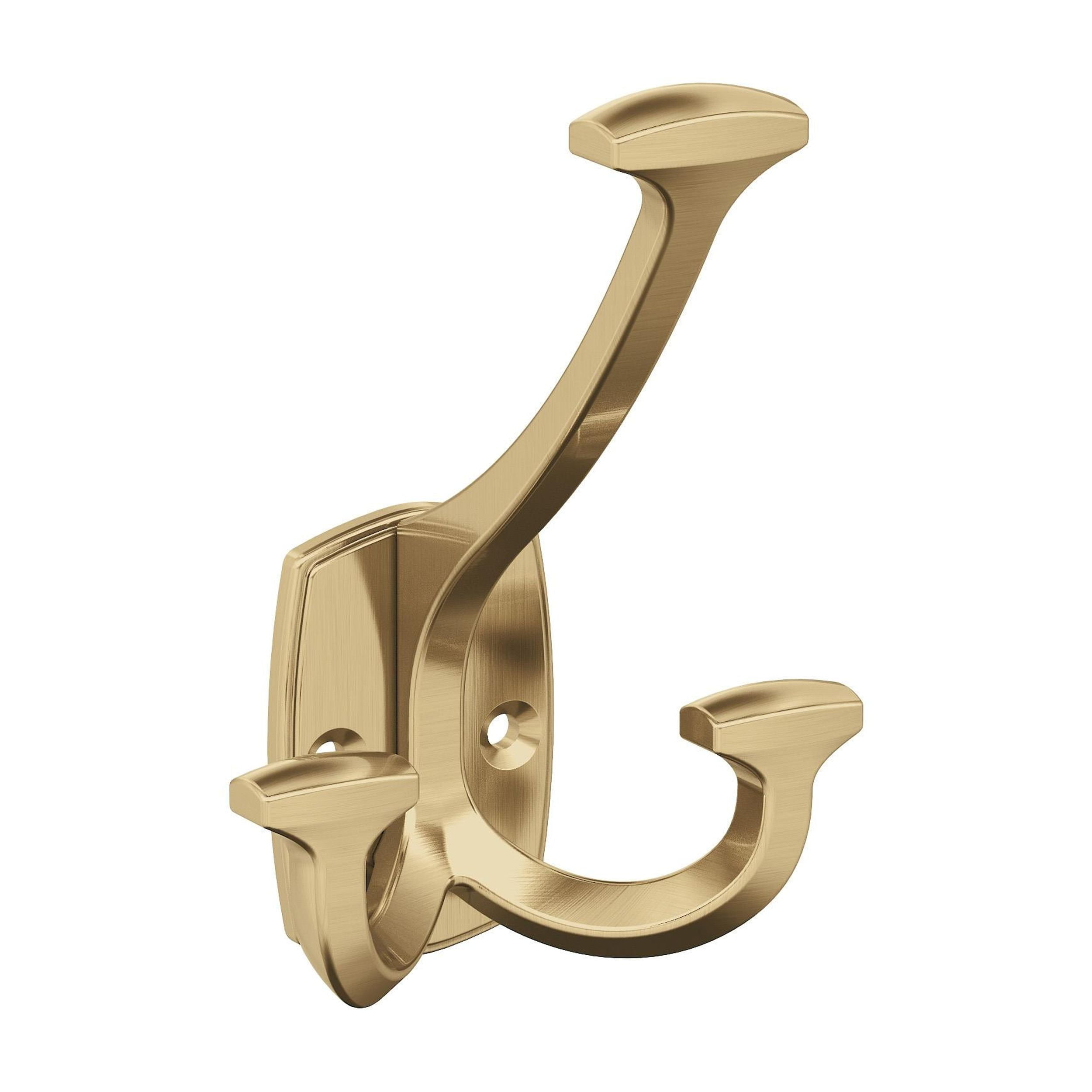 Champagne Bronze Triple Prong Decorative Wall Hook