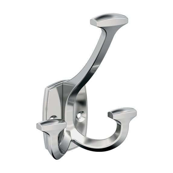 Amerock Vicinity Traditional Triple Prong Polished Chrome Wall Hook
