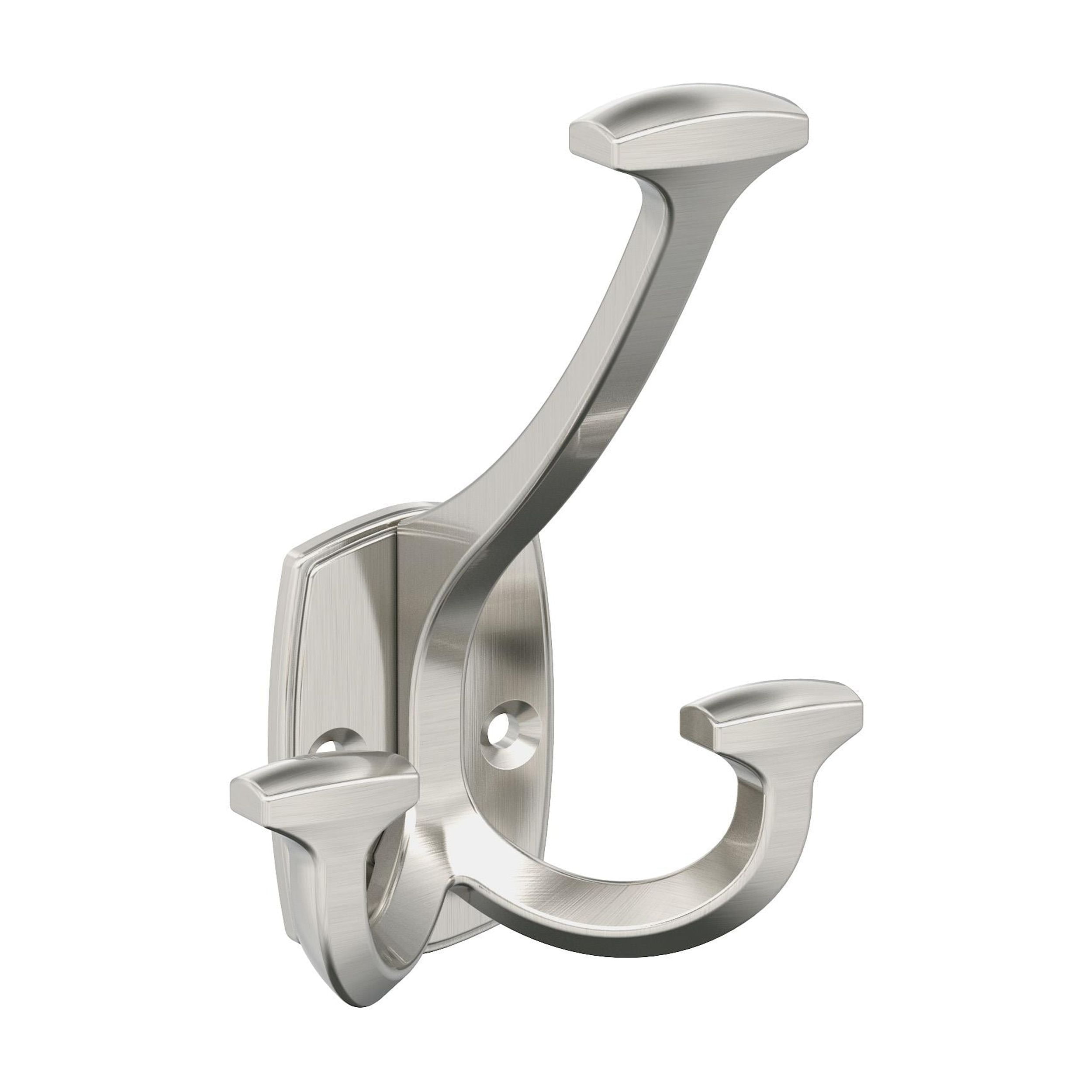 Satin Nickel Triple Prong Decorative Wall Hook