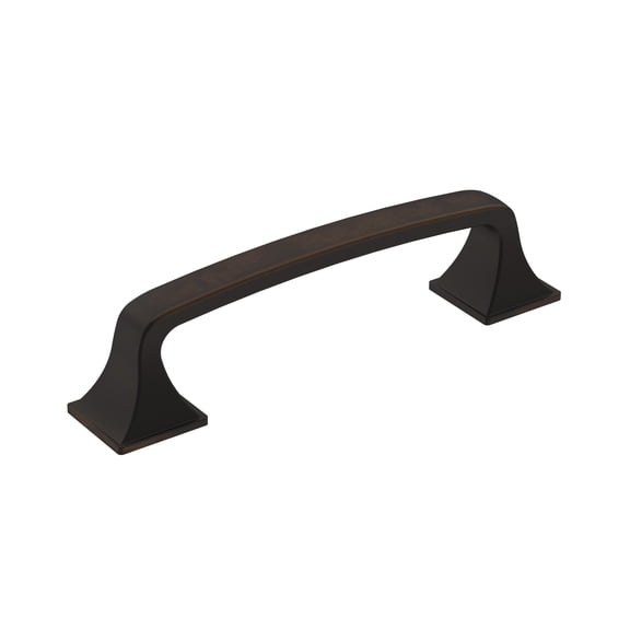 Amerock Ville 3-3/4 inch (96mm) Center-to-Center Oil-Rubbed Bronze Cabinet Pull, 5 Pack
