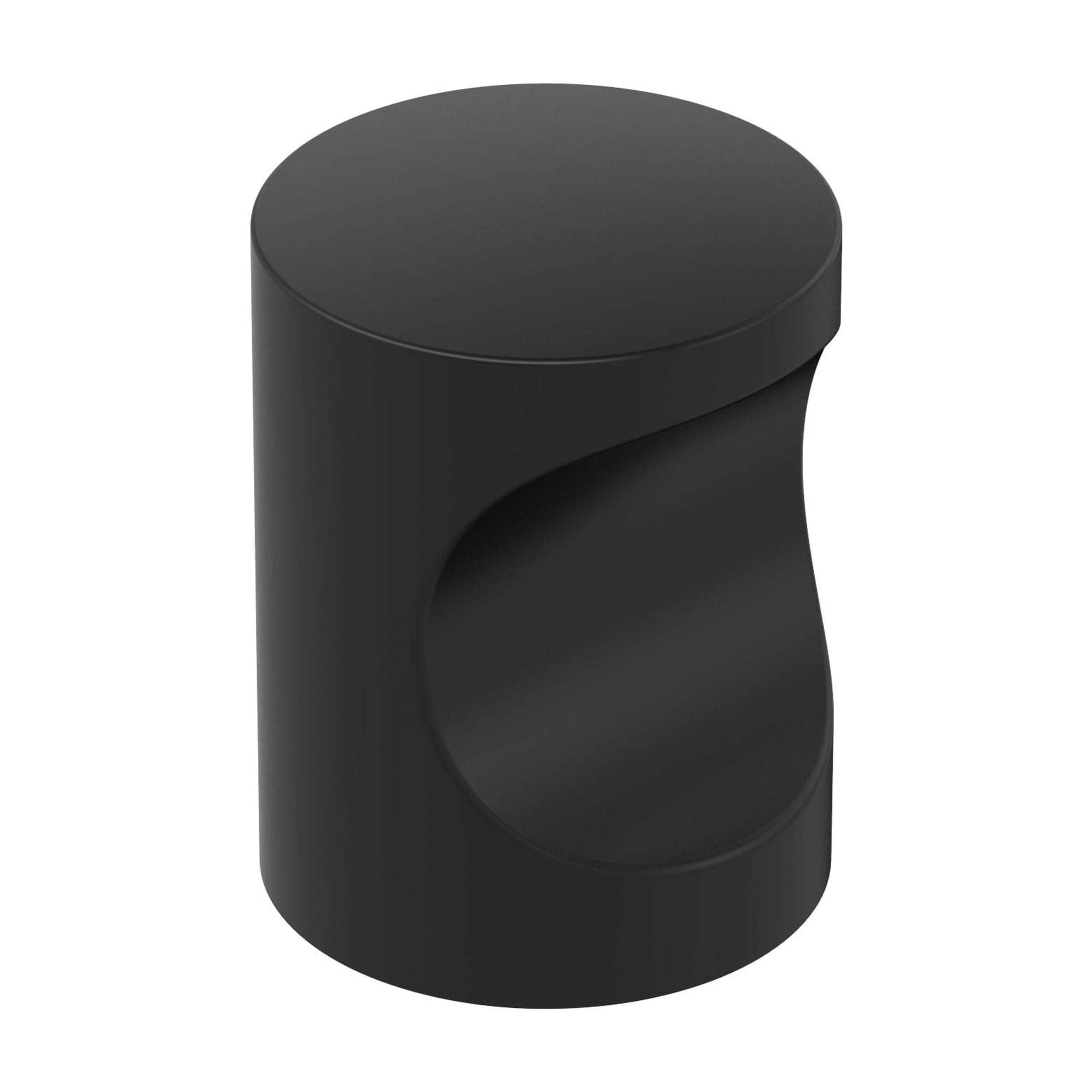 Amerock Whistle 11/16 inch (18mm) Diameter Matte Black Cabinet Knob, 10 Pack