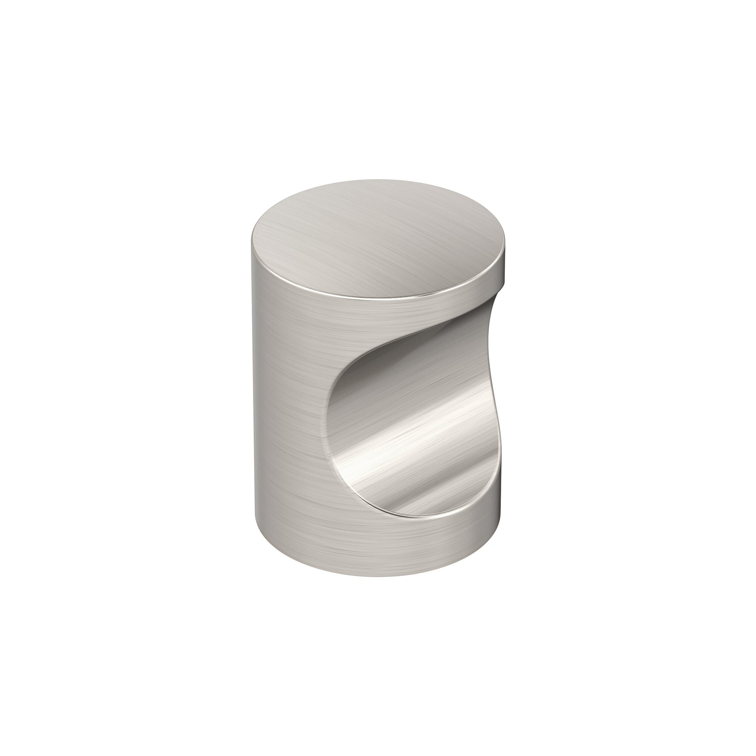 Amerock Whistle 11/16 inch (18mm) Diameter Satin Nickel Cabinet Knob, 25 Pack