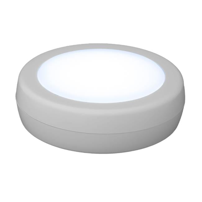 White Battery Powered Adjustable LED Puck Light
