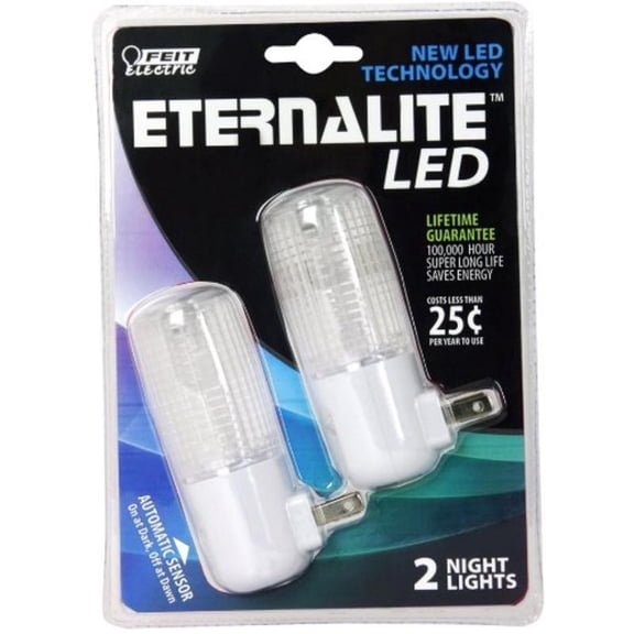 LED NITE LITE WHITE 2PK