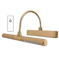 thumbnail image 1 of Amertac LPL601XLGRC 13" LED Picture Light w/ Remote - Gold, 1 of 12