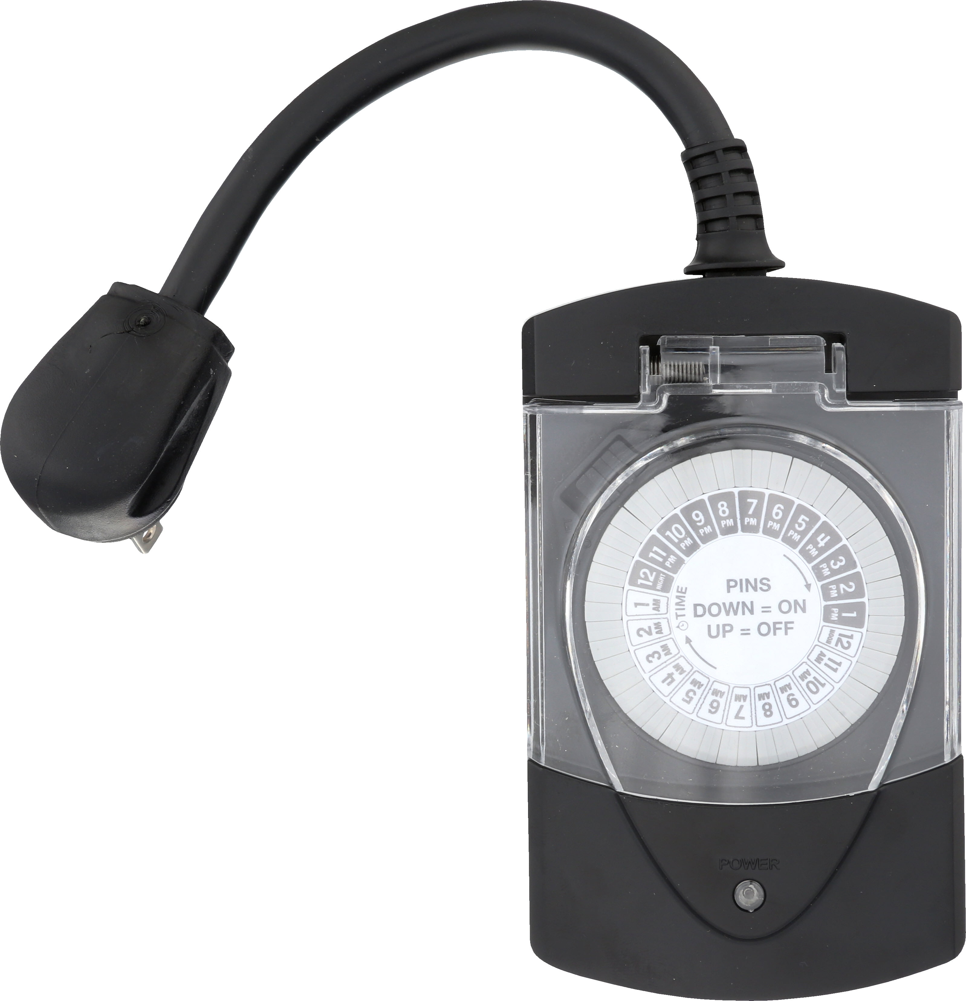 Mechanical Timer Single 2-Prong Outlet - SFCable