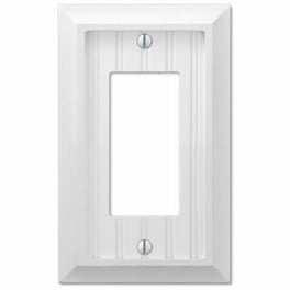 NavePoint Keystone Jack Wall Plate 6-Port Low Profile Single Gang White 10- Pack Black Friday New Arrivals