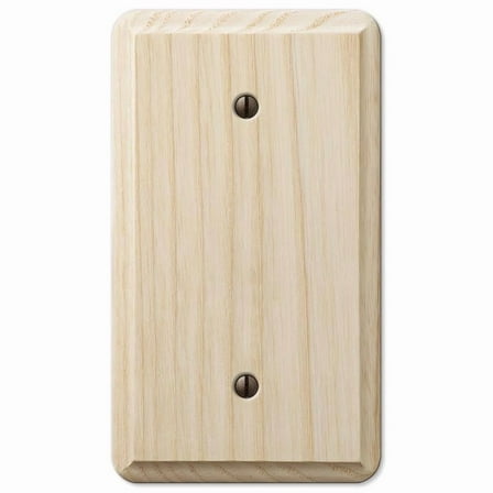 Amertac-Westek 101603 Wood Blank Wall Plate, Unfinished