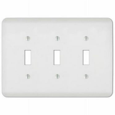 Amertac-Westek 103255 3 Toggle Paintable Wall Plate