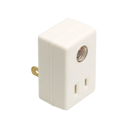 Amertac White Photoelectric Plug In Light Control 1 pk