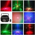 thumbnail image 1 of Amerteer 120 Pattern RGB Portable Led Stage Laser Light DJ KTV Projector Disco Lamp by Sound Activated Remote Control for Stage Lighting Christmas Parties, 1 of 7