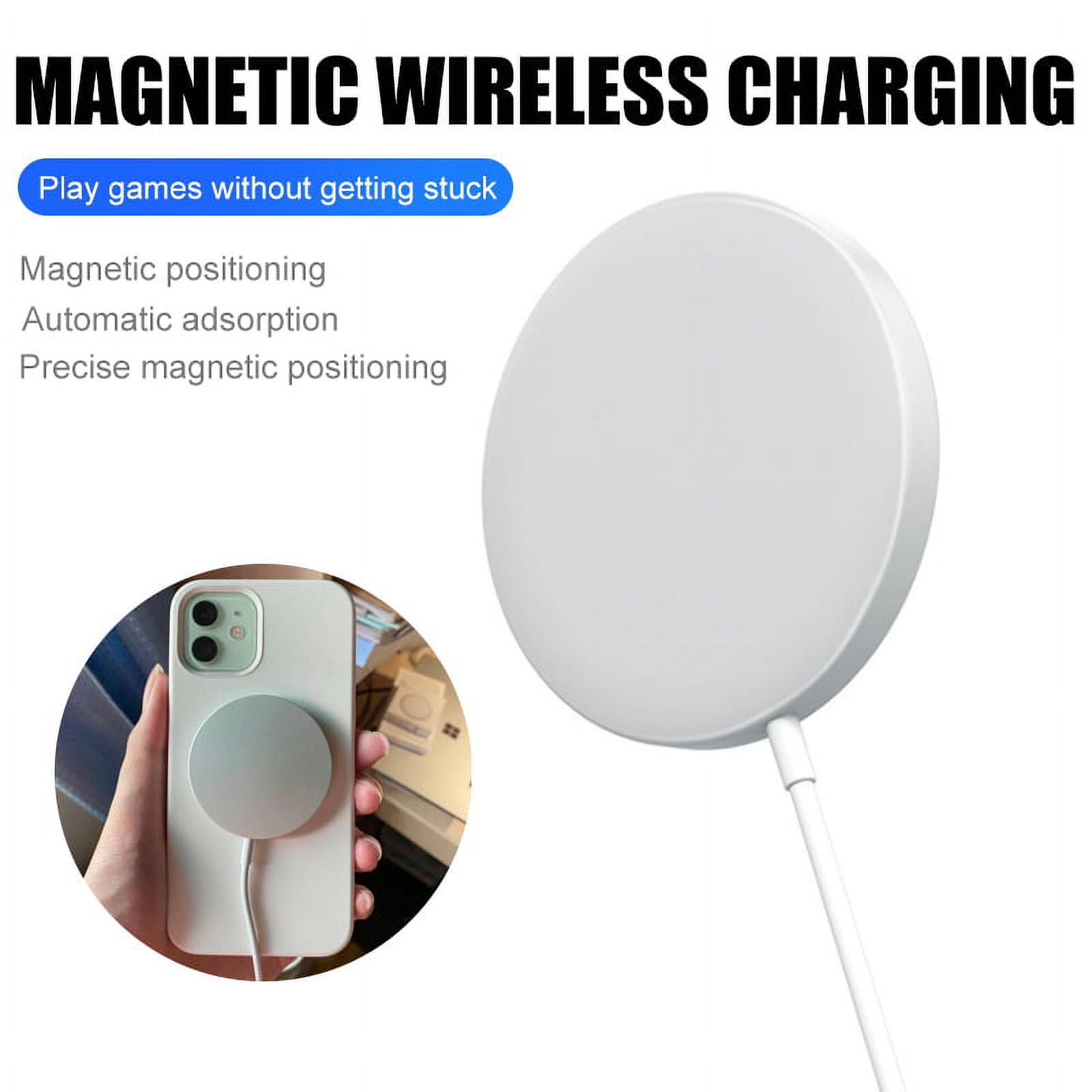 Amerteer 15W Magnetic Qi Wireless Charger, Fast Magnet Wireless Charging Pad Compatible Compatible with iPhone 12/12 mini/12 Pro/12 Pro Max/AirPods Pro