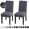 thumbnail image 1 of Amerteer 2 Pack Dining Room Chair Covers Stretch Dining Chair Slipcover Parsons Chair Covers Chair Furniture Protector Covers Removable Washable Chair Cover for Dining Room, Hotel, Ceremony, 1 of 7