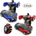 thumbnail image 1 of Amerteer 2 Pack Robot Car Toy 2 in 1 Deformation Car for Kids Boys Playing Best Christmas Birthday Gifts for 4 5 6 7 8 Year Old Girls Boys, 1 of 7