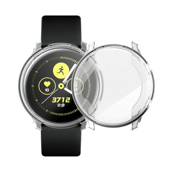 Amerteer 2-Pack Screen Protector Silicone Case Cover For Samsung Galaxy Watch Active 40mm