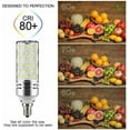 thumbnail image 1 of Amerteer 3Pcs 16W LED Corn Bulbs LED Candelabra Light Bulbs E2 Candelabra Base LED Corn Light Bulbs Daylight White 6000K, 1 of 7