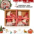 thumbnail image 1 of Amerteer 4 Pack Christmas Ornaments,Xmas Hanging Ornaments Decorations Festive Season Pendant - Boys and Girls Ornaments Plush for Christmas Tree Decorations, 1 of 6