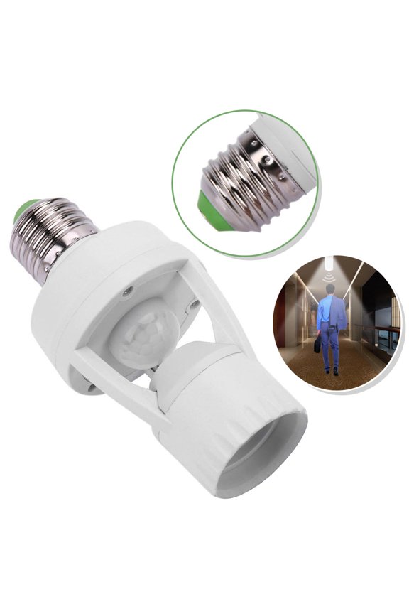 60W 360 Infrared E27 LED Light Bulb Socket Switch Auto On/Off Sensor