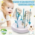 thumbnail image 1 of Amerteer Baby Bottle Cup Drying Rack, Drinking Glass and Sports Bottle Drainer Stand, Plastic bag dryer and Mug Tree with Non-slip Bottom For Kitchen Countertop, 1 of 6