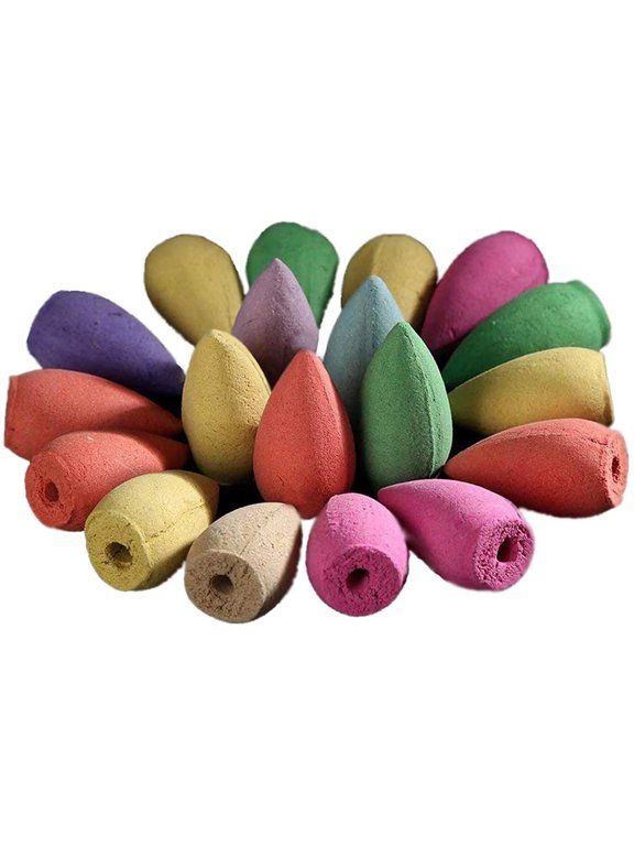 Backflow Incense Cones Mixed Natural Scents with 50 Count