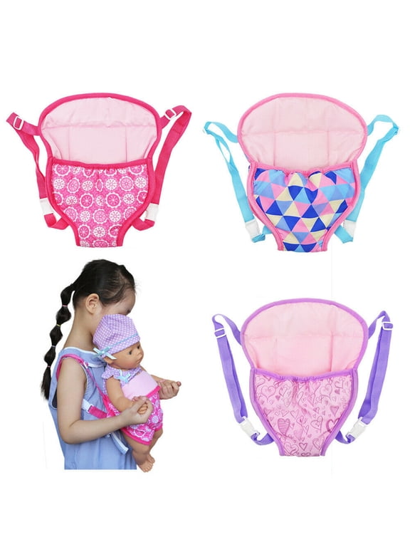 Amerteer Carrier Backpack Unique Comfortable Cotton Padding Doll Accessories Red, 2.4 oz
