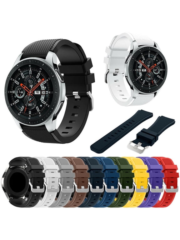Compatible Samsung Galaxy 46mm Sport Silicone Bands, Soft Silicone Band 53mm Bracelet Strap Replacement for Samsung Galaxy Watch
