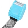 thumbnail image 1 of Amerteer Confidential Garbled Express Coding Pen Privacy Seal Blocker Anti Prevention Identity Theft Protection Roller Stamp (Blue), 1 of 7